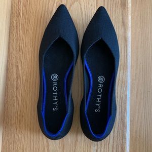 Rothy’s Black Pointed Toe - Great Condition! Sz 10